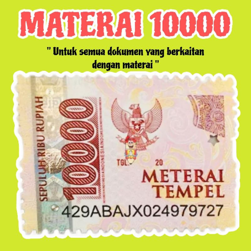 

Materai 10000