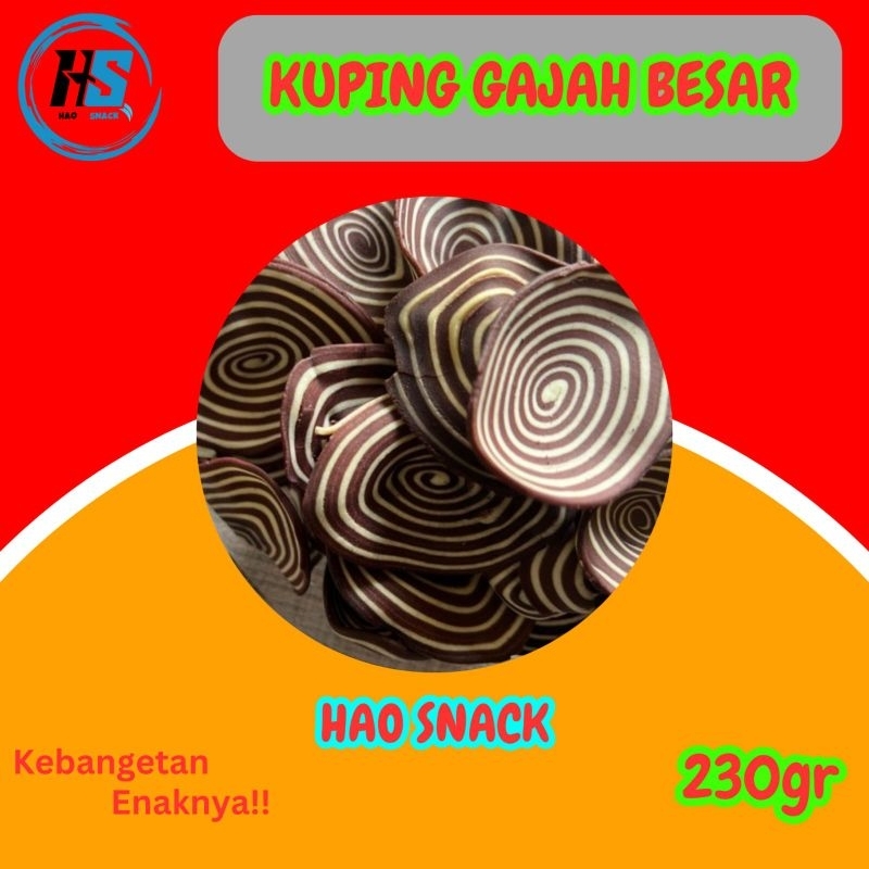 

Kuping Gajah 230gr/Snack Jadul/Snack Murah