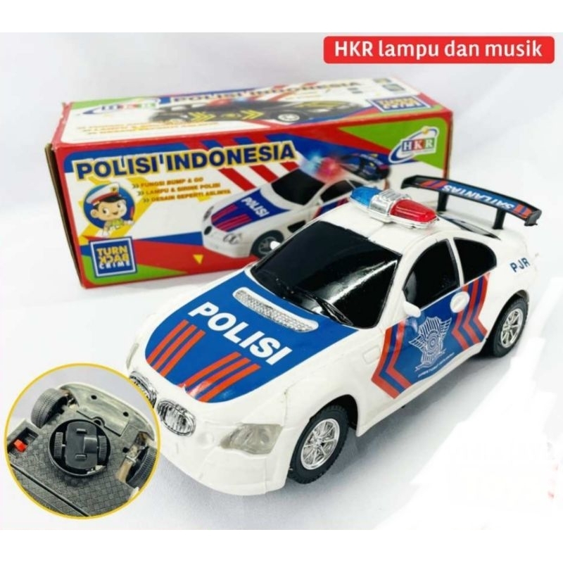 Mobil Polisi Miniatur Baterai