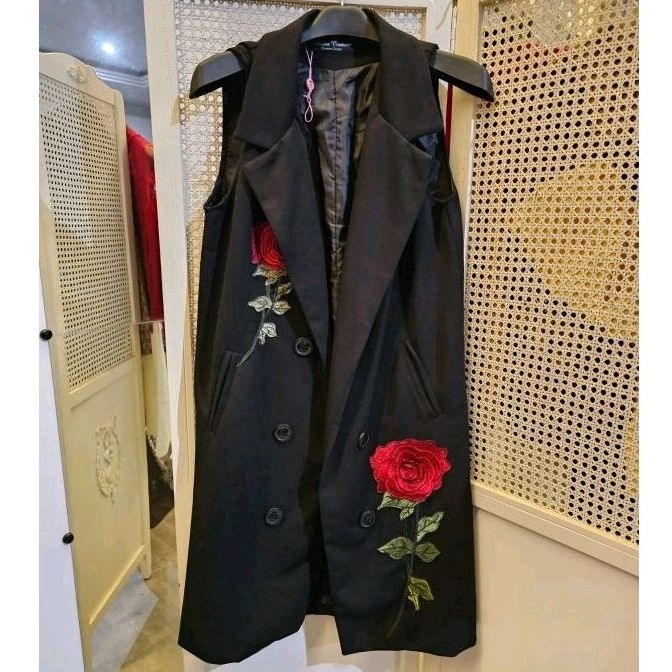 outer long cardigan premium korea style