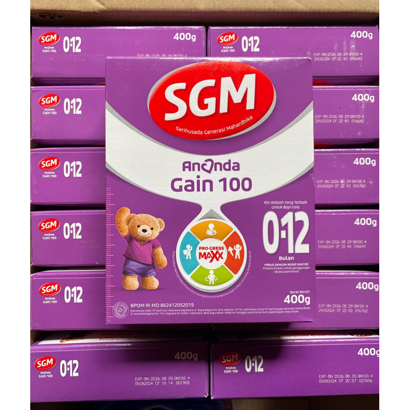 Sgm Gain 100 0-12 bulan 400gr