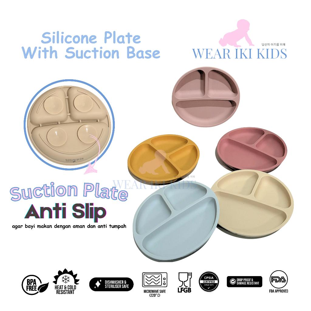 Wear Iki Kids - Silicone Round Plate / Piring Bulat Silikon