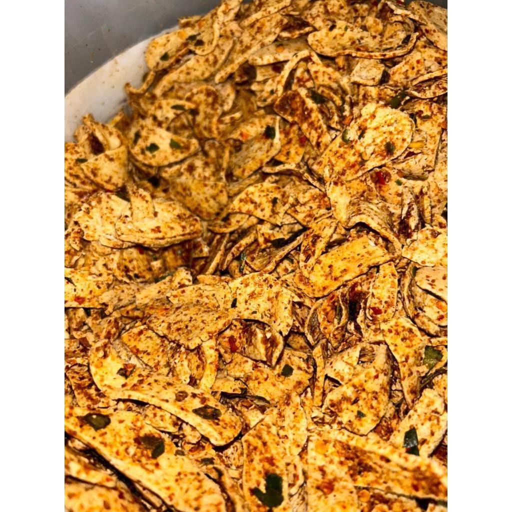 

1 KG BASRENG PIPIH PEDAS DAUN JERUK | BASRENG KOIN PEDES MANIS | BASRENG BULAT ORI DAUN JERUK | KRIPIK BASRENG | KRIPIK BASO GORENG PEDAS DAUN JERUK