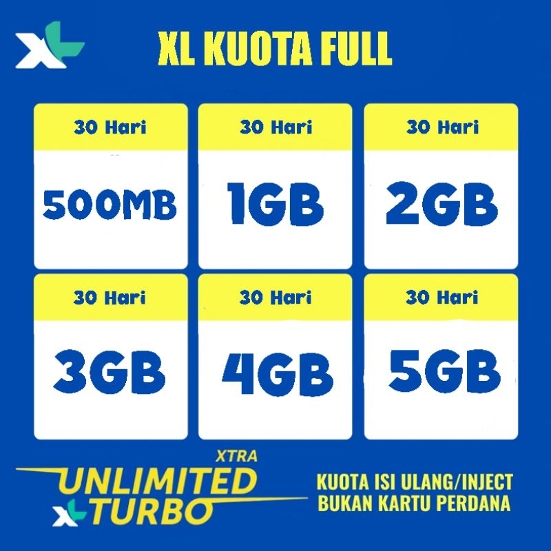 PAKET DATA XL FULL KUOTA 24JAM 30 HARI KUOTA XL MURAH