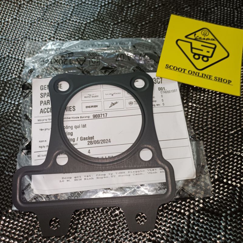 Paking Blok Head Seng Piaggio Zip Liberty 100cc / Paking Gasket Silinder Head Piaggio Zip Liberty
