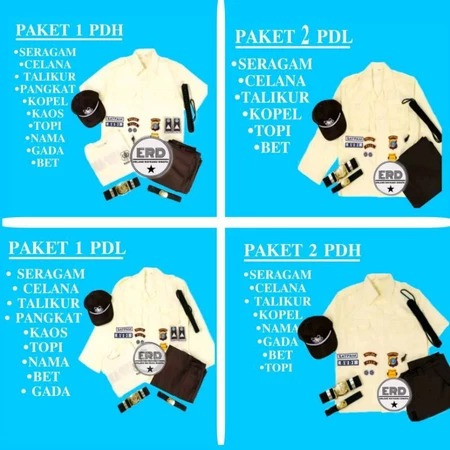 TEGUH JAYA SERAGAM PDL SATPAM CREAM/SETELAN SERAGAM SATPAM CREAM PDL/BAJU PDH SATPAM CREAM TERBARU/C