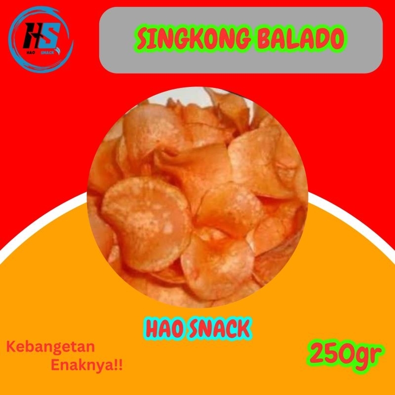 

Keripik Singkong Balado 250gr/Snack Jadul/Snack Murah