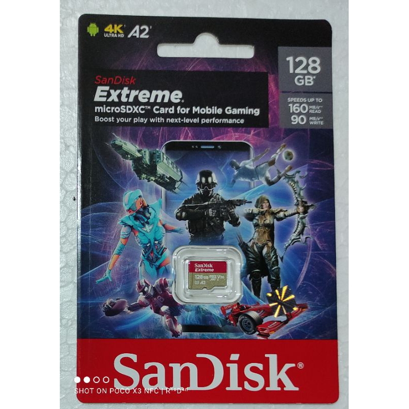 Sandisk Extreme Micro SD Card 128GB A2 support 4K Original Garansi Resmi