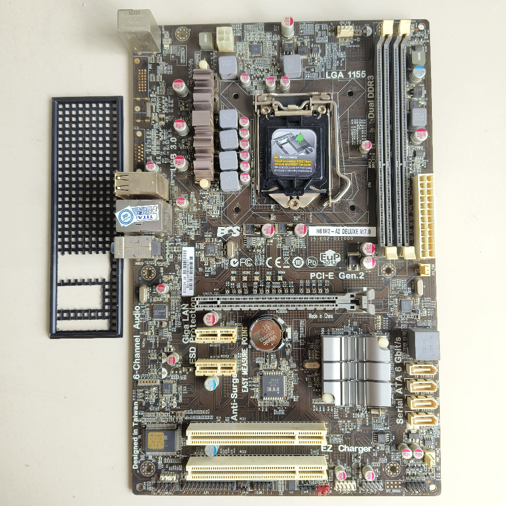MAINBOARD ECS H61H2-A LGA 1155 OFFBOARD GEN3 DDR3