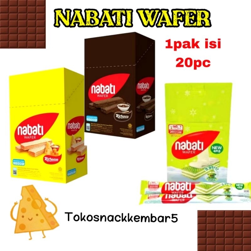 

nabati Wafer isi 20 pcs/pack