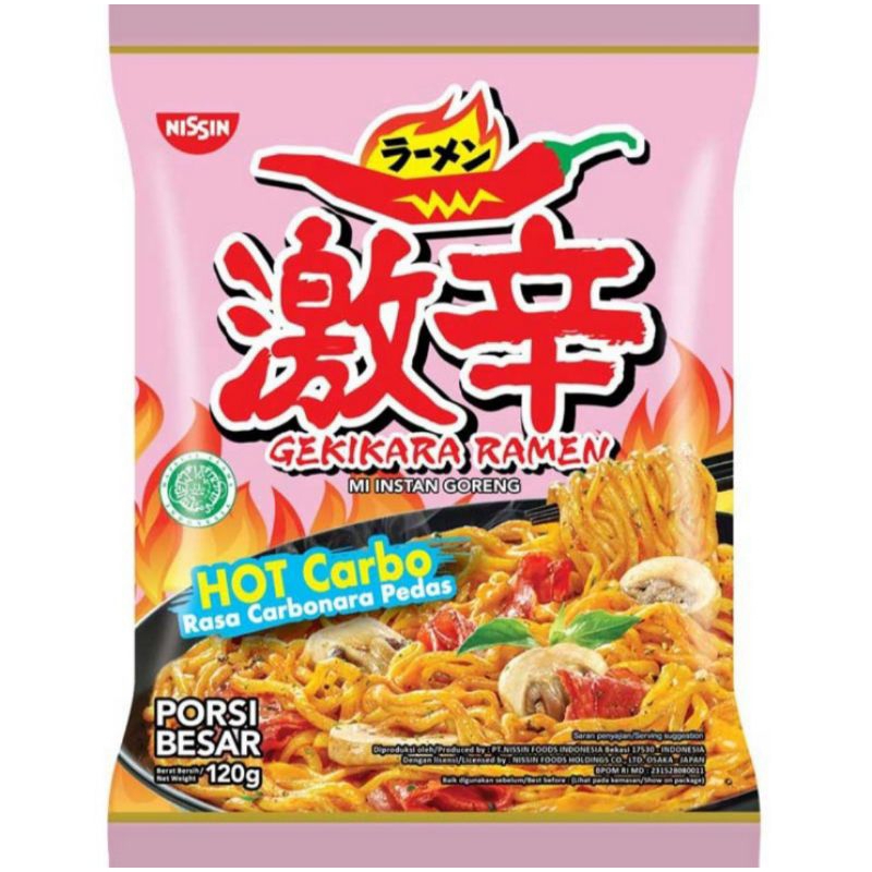 

Gekikara Ramen Mi Instan Goreng Carbonara Pedas 120 g