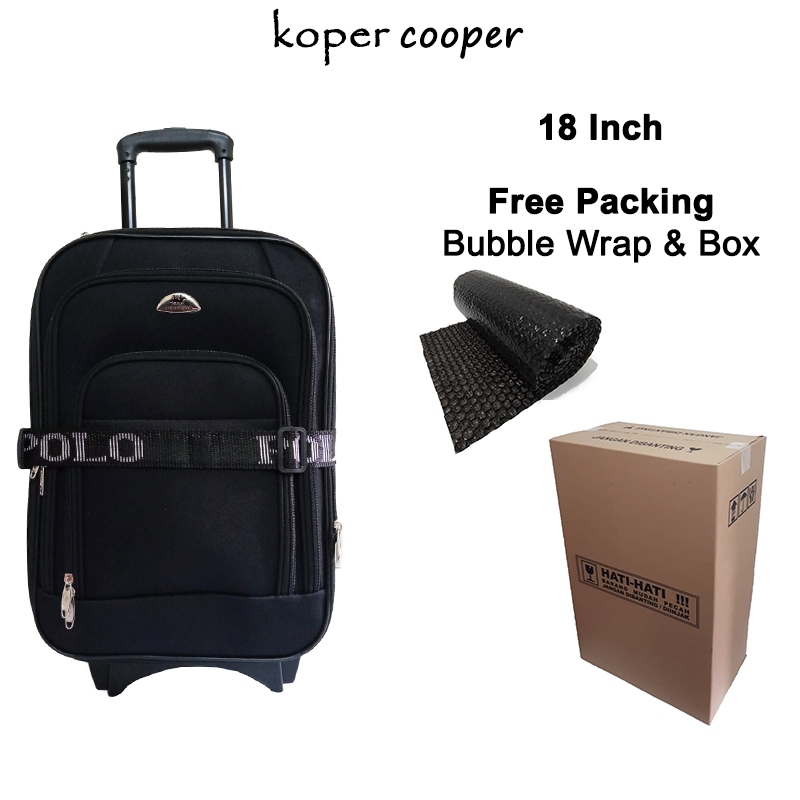 Koper 18 Inch Polo Bahan Kain Original Ukuran Kabin
