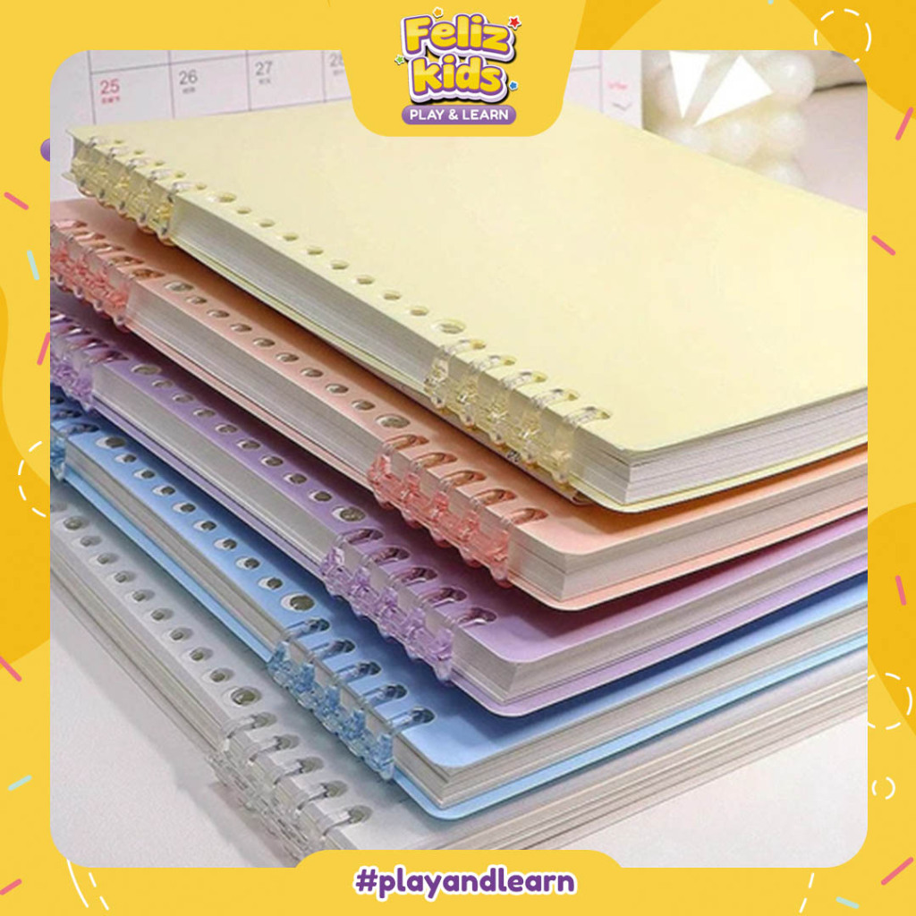 

[FELIZKIDS] [ATK35] Notebook Buku A5 B5 Binder Kuliah Binder 360 Derajat Notebook Aesthetic Alat Tulis Buku Tulis Sekolah Buku Catatan Lucu