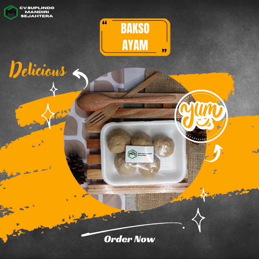 

Bakso Ayam Mix Sapi Ukuran Sedang isi 5pcs