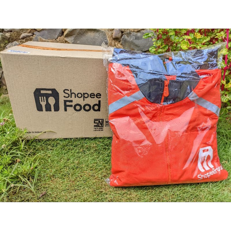Original Paket Atribut Jaket & Helm ShopeeFood