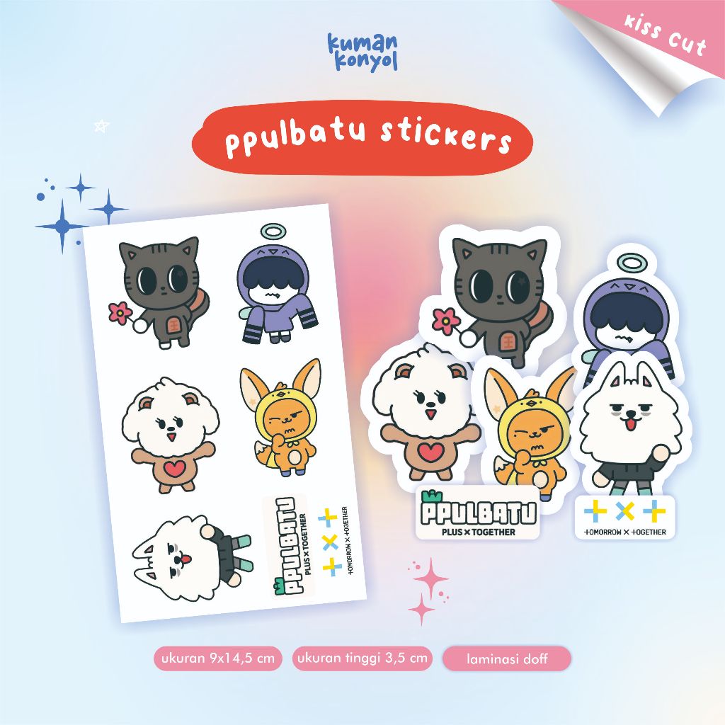 

PPULBATU STICKER ◼️ TOMORROW X TOGETHER ◼️DECO ◼️ DEKORASI ◼️ STIKER TAHAN AIR ◼️ TXT
