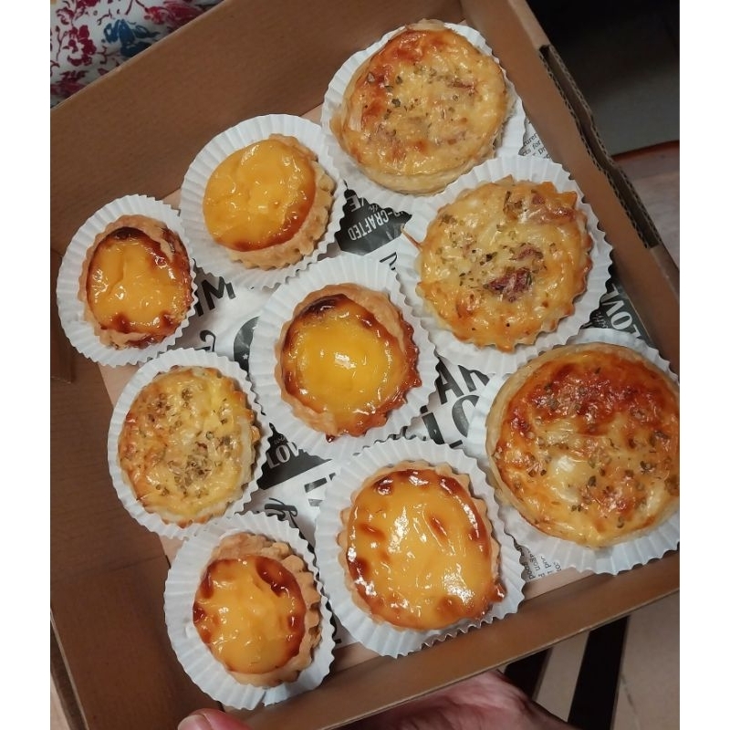 

Mix Egg Tart dan Mini Quiche / Mix Tart Manis Asin