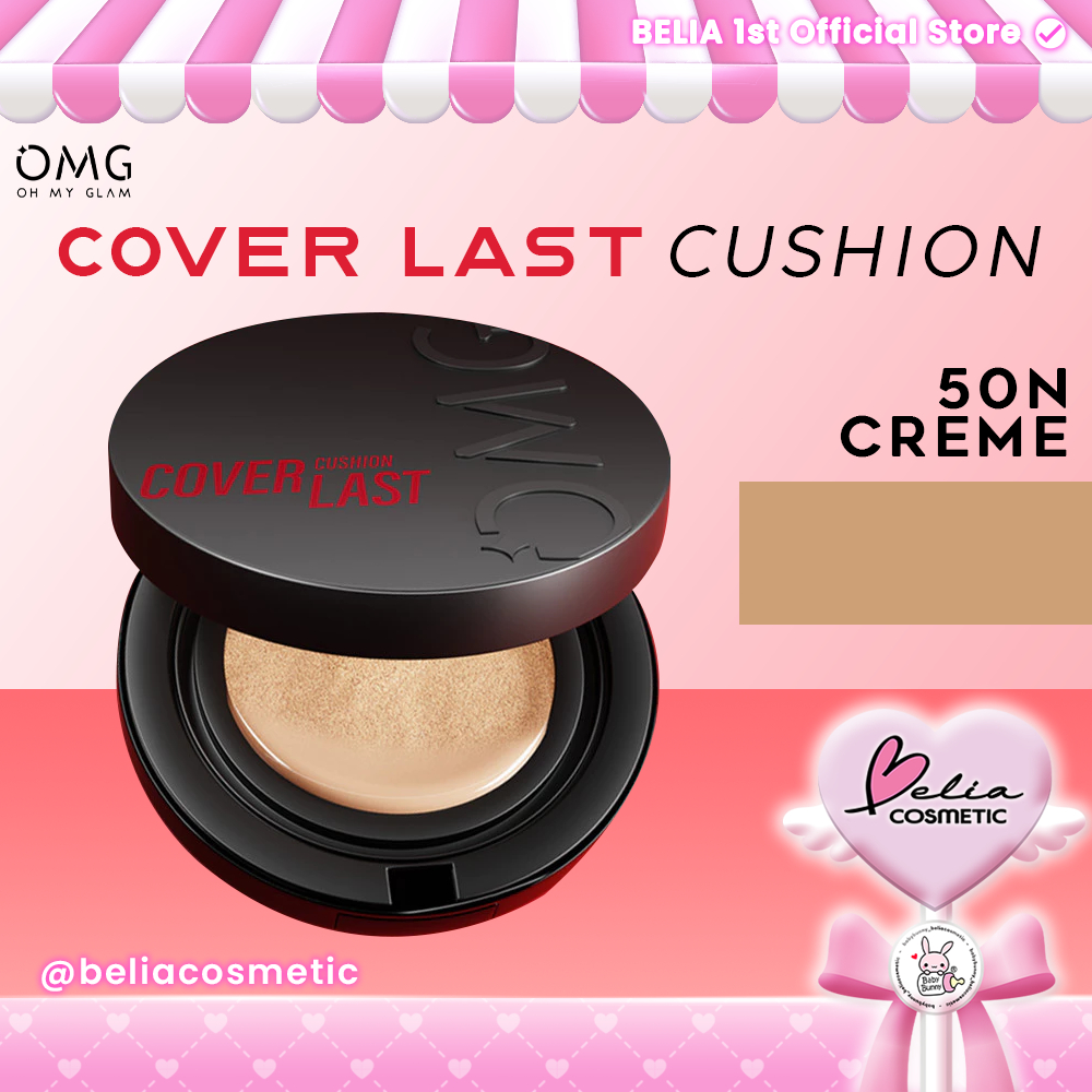 ❤ BELIA ❤ OMG Oh My Glam Coverlast Cushion15g 50N Creme | Cusion Foundation SkinTint High Coverage D