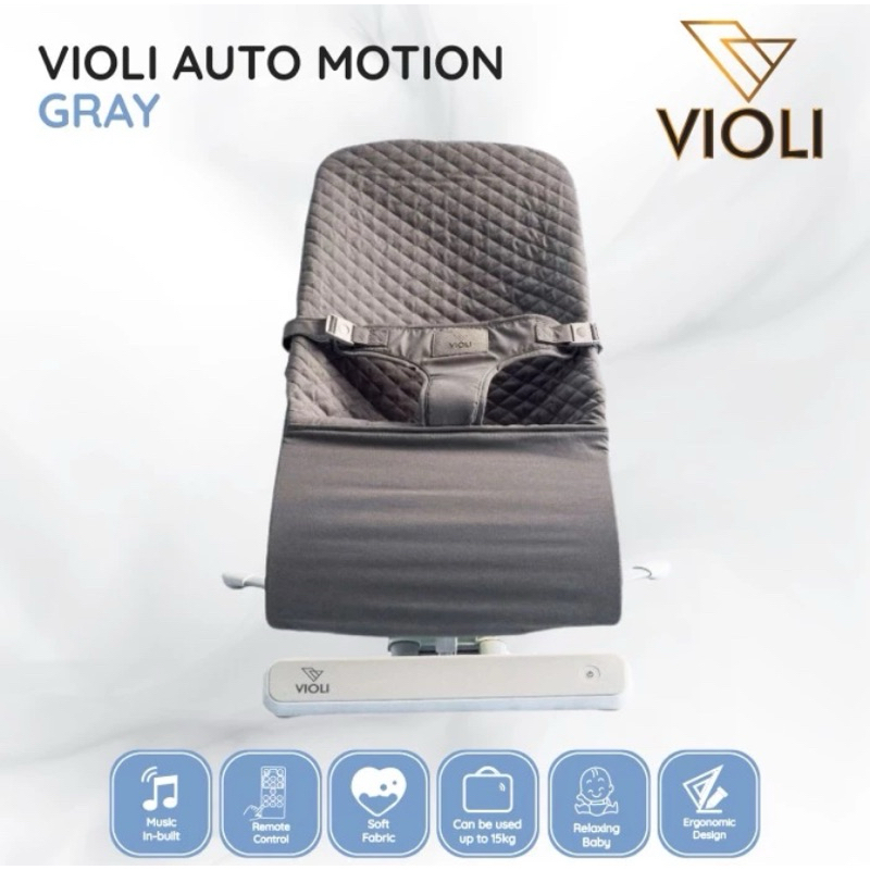 Violi Auto Swing - Bouncher /Ayunan bayi - Motion Grey
