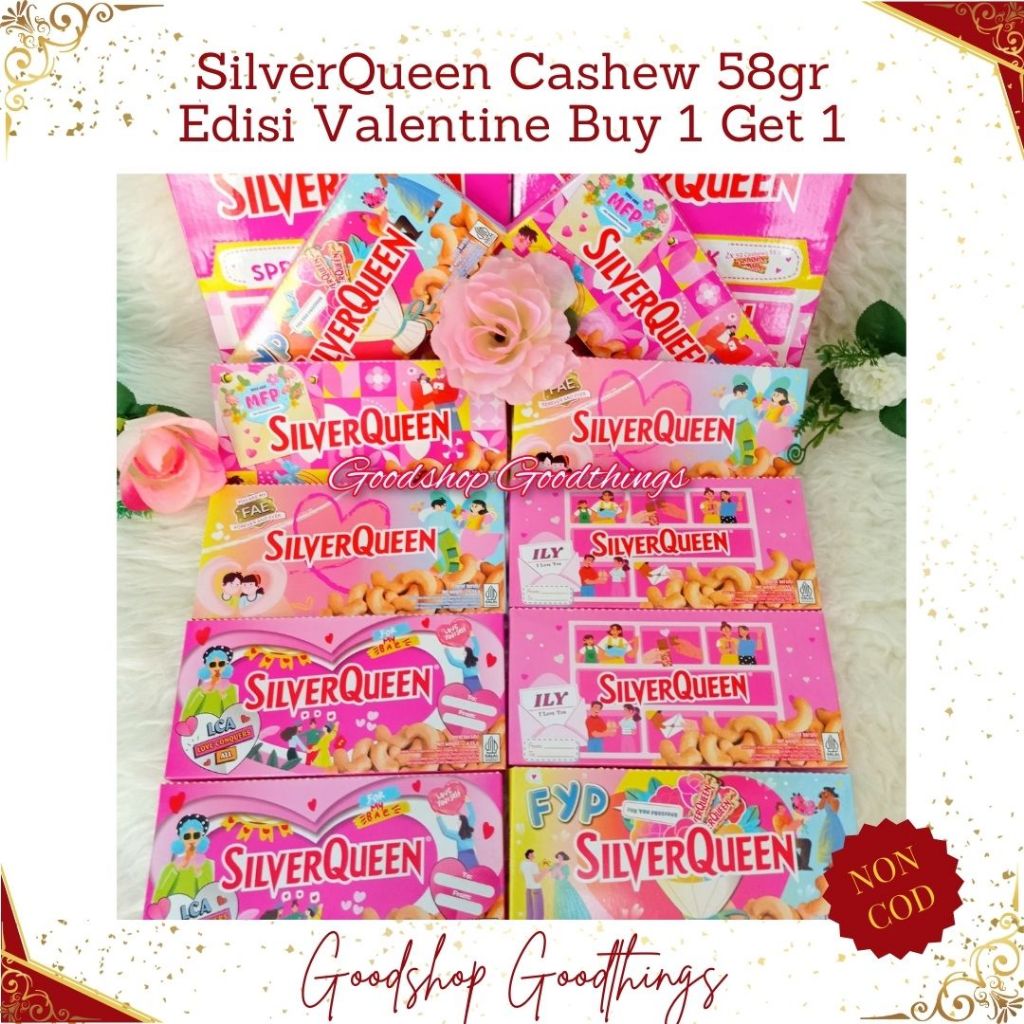 

SilverQueen Cashew 58gr Edisi Valentine Buy 1 Get 1