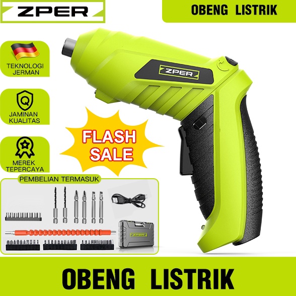 Lagi murah ZPER Mesin Bor Baterai 42V Obeng Listrik Coess Drill Battery Bor Kayu Triplek Besi Bor ZP