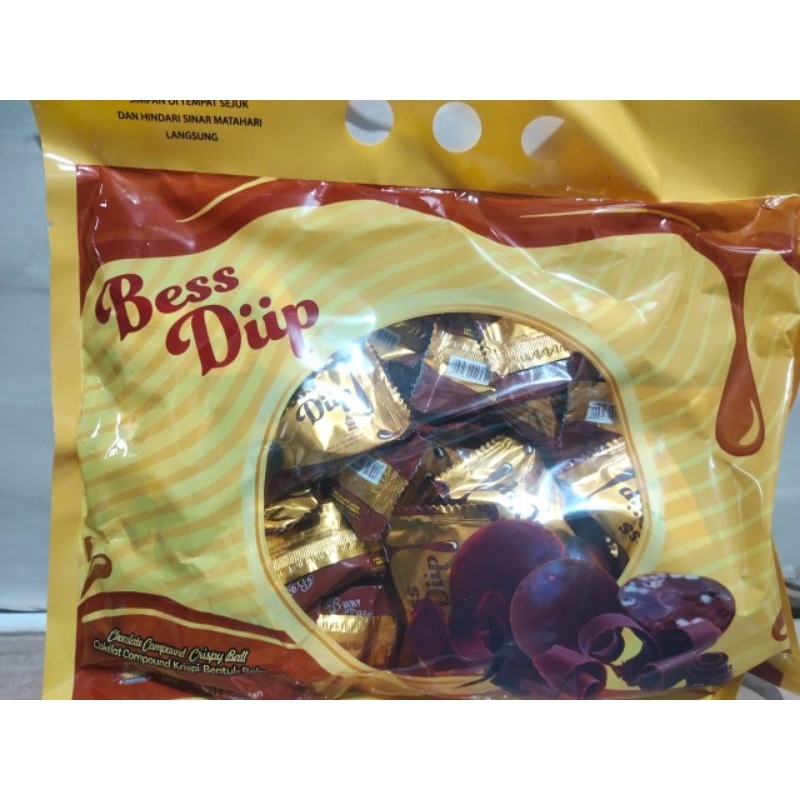 

BESDIP CHOCO CHOKLAT CRISPY BALL BAG ISI 40 PCS.X7GRAM