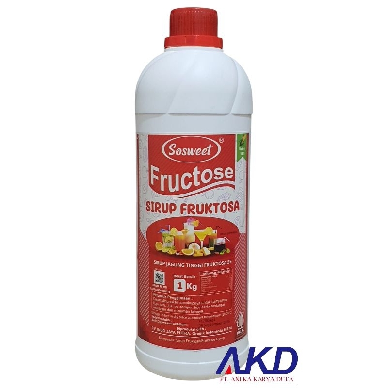 

Fructose Syrup Sosweet 1 kg/Gula Cair/Gula untuk Jus