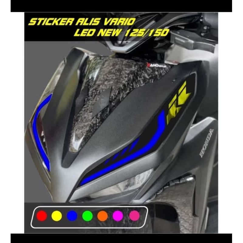 STIKER ALIS VARIO NEW LED 125-150 (sein kuning ) model PANAH G1
