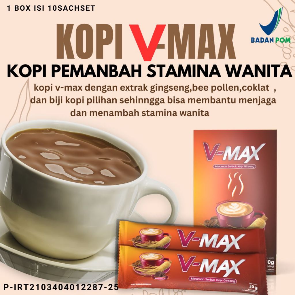 

KOPI V-MAX kopi stamina wanita