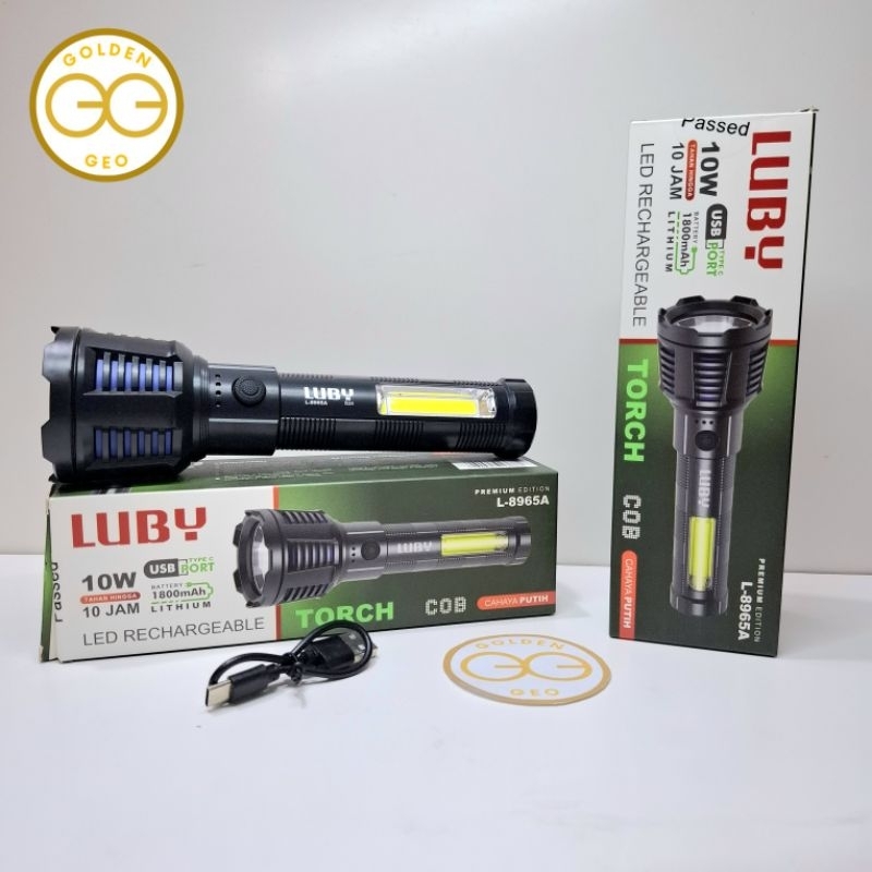Senter LED Recharge LUBY L-8965A (PNU)