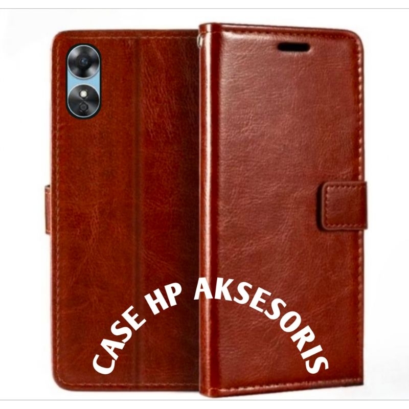 CASE OPPO A17 A17K FLIP COVER WALLET SARUNG HP CASING DOMPET LEATHER CASE HP/CASING HP