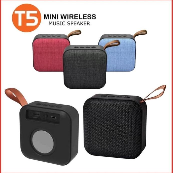 Speaker Musik Box Bluetooth T5 Kotak Full Bass Termurah Full Audio/Zbox