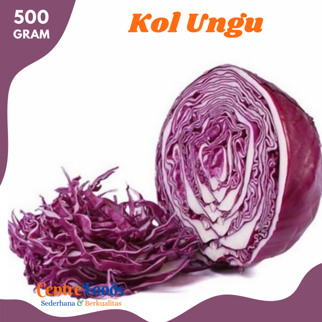 

KOL Ungu - Kubis Merah Fresh | 500gr [ Harga Per 0,5 Kg ]