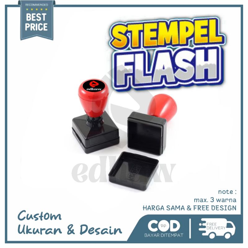 

Custom Stempel Flash Persegi