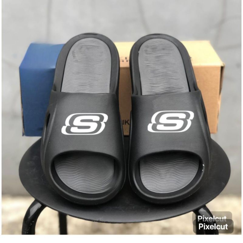 Sandal Selop Skechers Pria Sandal Slide Eva Pria Sandal Slop Karet Sandal Flipflop