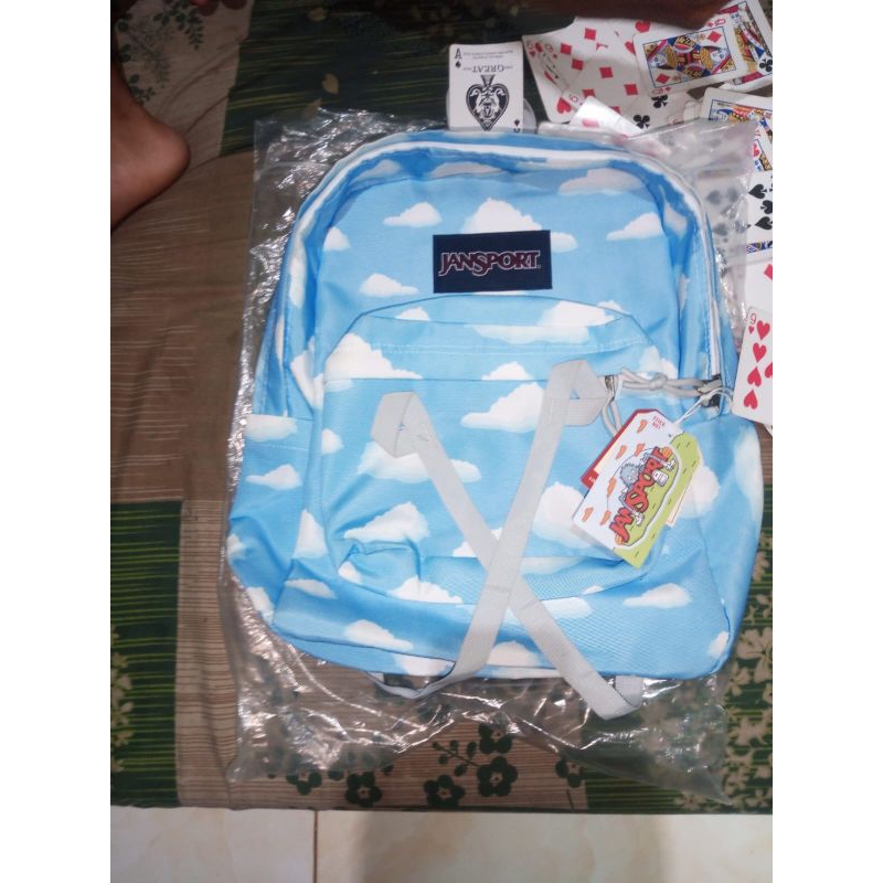 Jansport Tas Ransel Biru Motif Awan