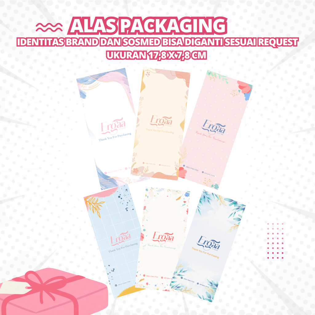 

ALAS PACKAGING PERSEGI PANJANG / ALAS AKSESORIS PANJANG / ALAS AKSESORIS KALUNG / KERTAS AKSESORIS