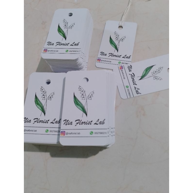 

Han Tag - Label Baju/Produk ukuran 3x5 cm. {Minimal Order 350 Pcs}