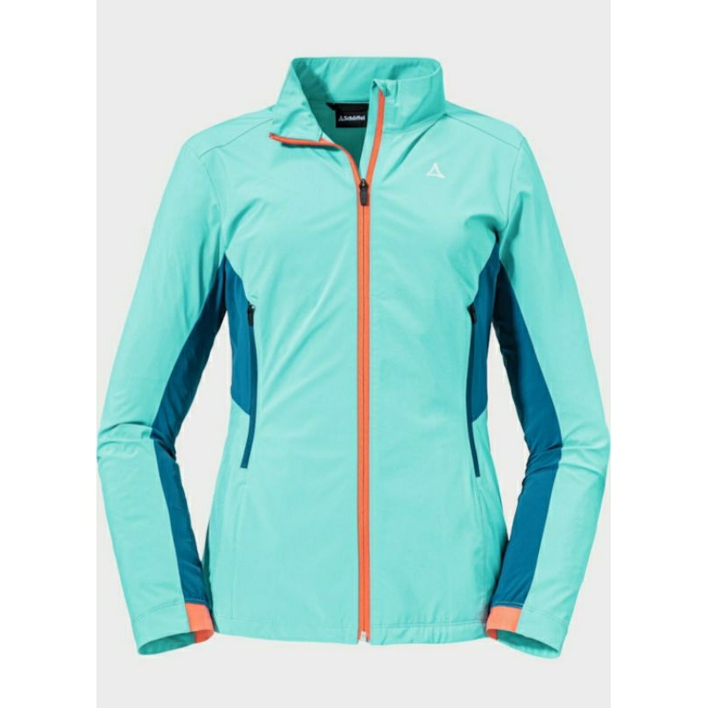 SCHOFFEL AVDALEN SOFTSHELL WOMEN'S BLUE JAKET HIKING TREKKING WINTER ORIGINAL