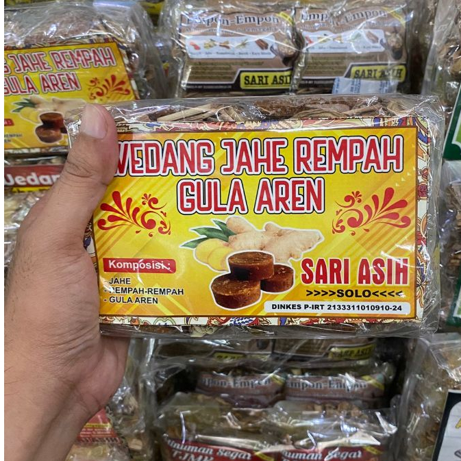 

Wedang Jahe Rempah Gula Aren Sari Asih Khas Solo (1 Pack isi 10 Bks)