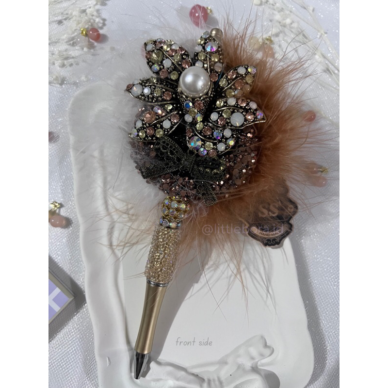 

DIY Pen Brown Flowers / Pen Cantik / Beaded Pen