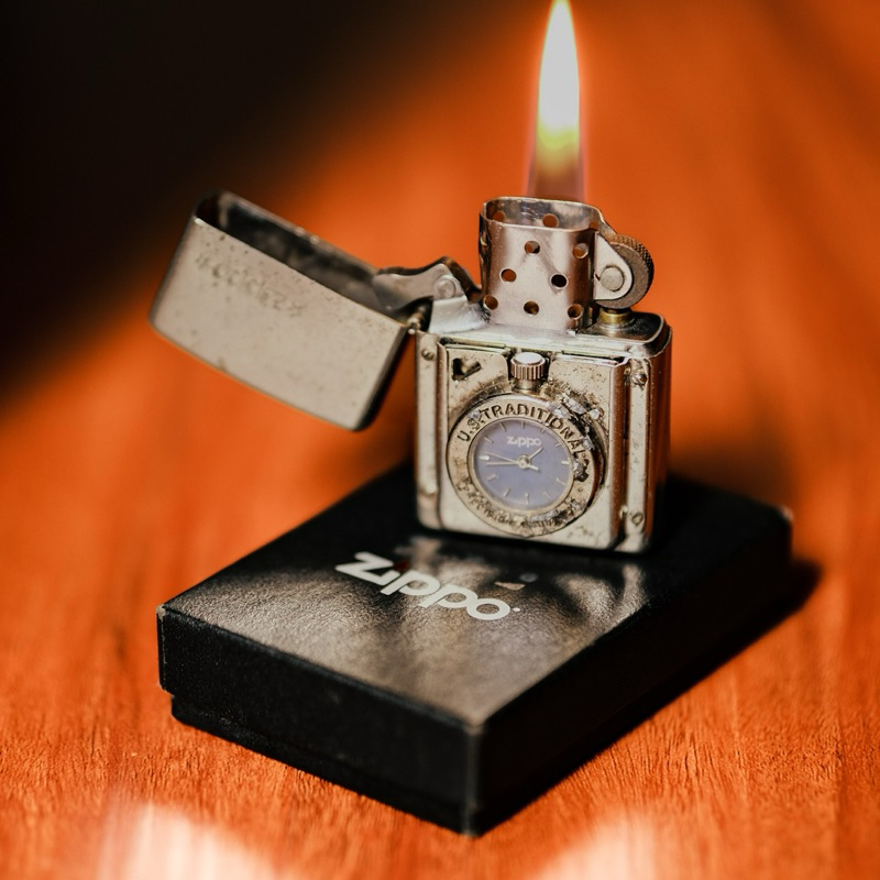 Zippo Ligther Timelite Japan Market 1998 Rare