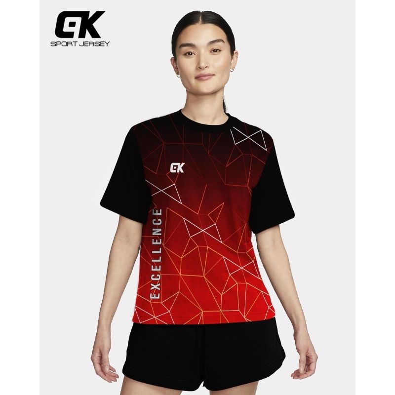 KAOS OLAHRAGA WANITA DEWASA/BAJU VOLLY WANITA/BAJU BULUTANGKIS CEWEK/KAOS BADMINTON DEWASA/ATASAN OL