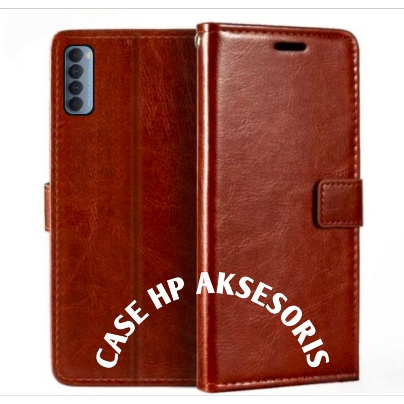 CASE OPPO RENO 4 PRO FLIP COVER WALLET SARUNG HP CASING DOMPET LEATHER CASE HP/CASING HP