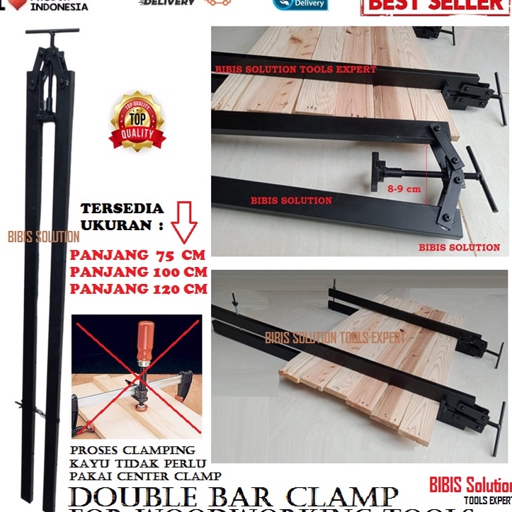 Update Terjamin  Double Bar Clamp Alat Press Klem Catok Papan Sambung Kayu T Bar Clamp Pipe Clamp