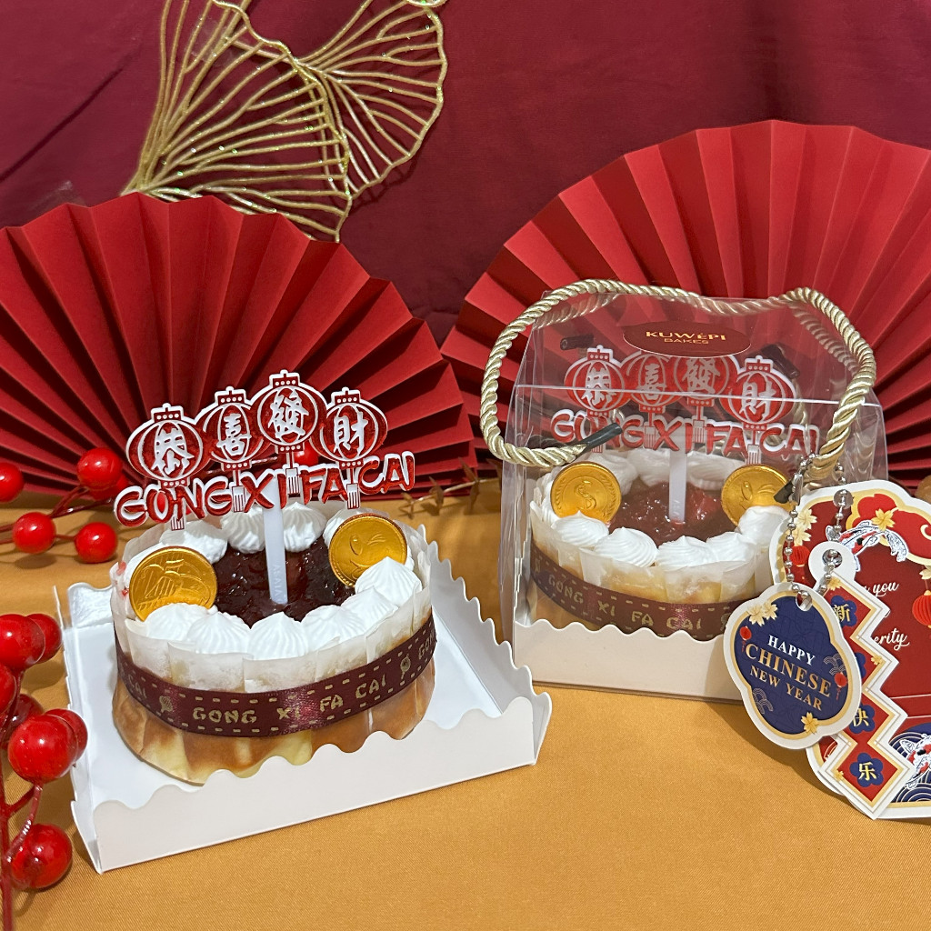 

HAMPERS IMLEK | CNY | PROSPERITY BURNT CHEESECAKE | MINI 10CM \ STRAWBERRY