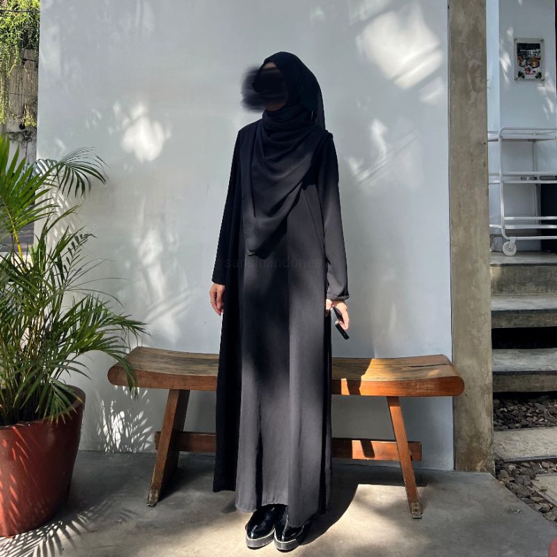 Basic Abaya Hitam Jetblack