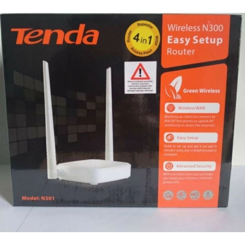 Wifi Router Tenda N301 Speed 300Mbps