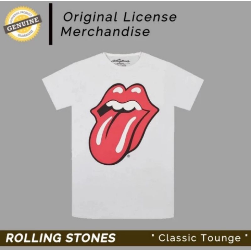 T shirt Kaos Band Music rock And Roll The rolling stones Original Official Label ROLLING STONES ORI