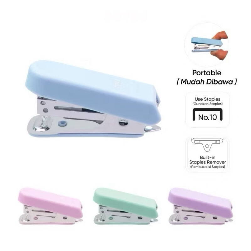 

Joyko Portable Stapler Jepretan Ukuran Kecil Mini Staples Mudah Dibawa Staples Necil Hekter Warna Pastel